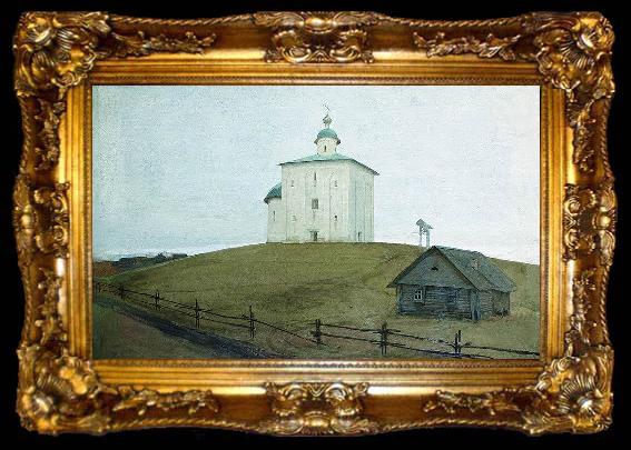 framed  Andrei Ryabushkin Novgorod Kirche, ta009-2